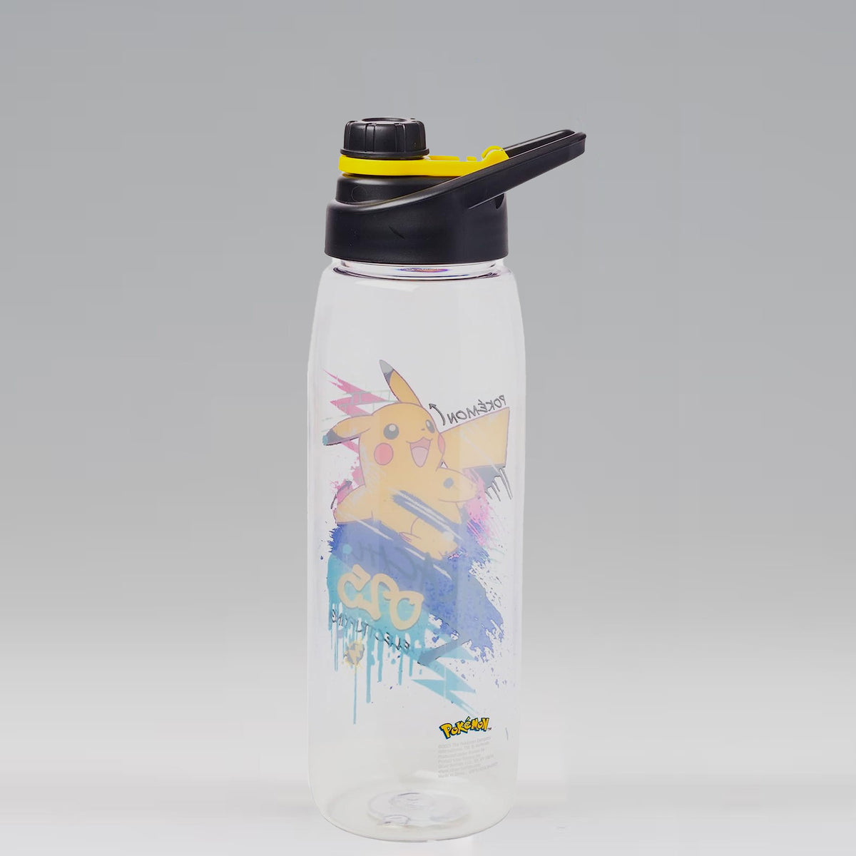 Pokemon: Skate Graffiti - Electrifying Pikachu 28oz Tritan Water Bottle with Screw Lid