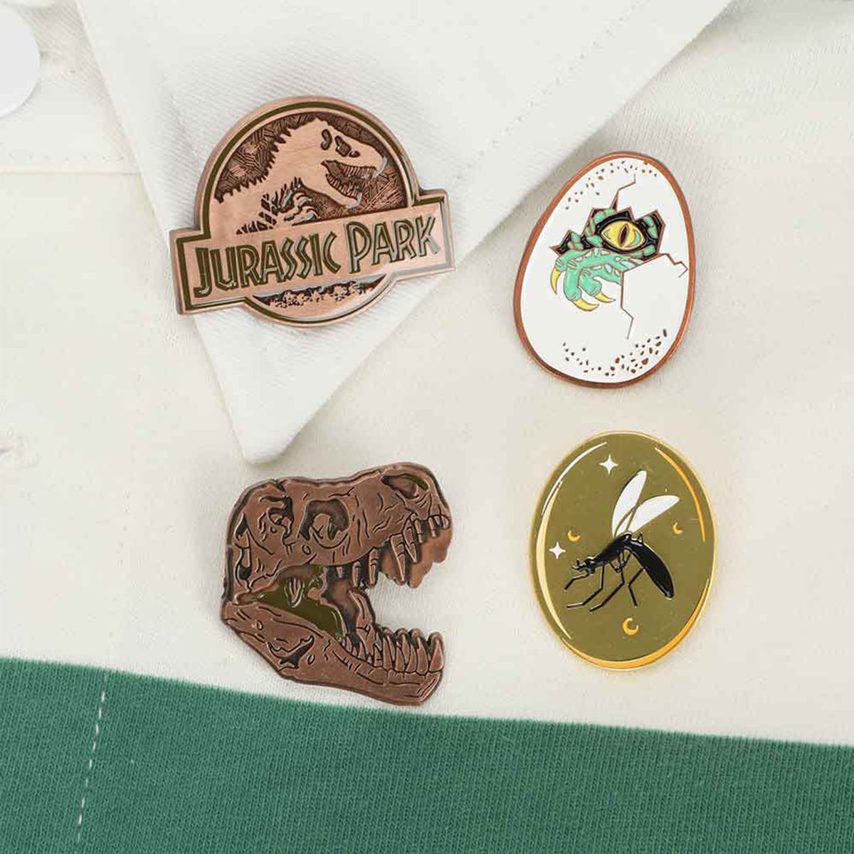 Jurassic Park Enamel Pin Set Collectors Outpost 