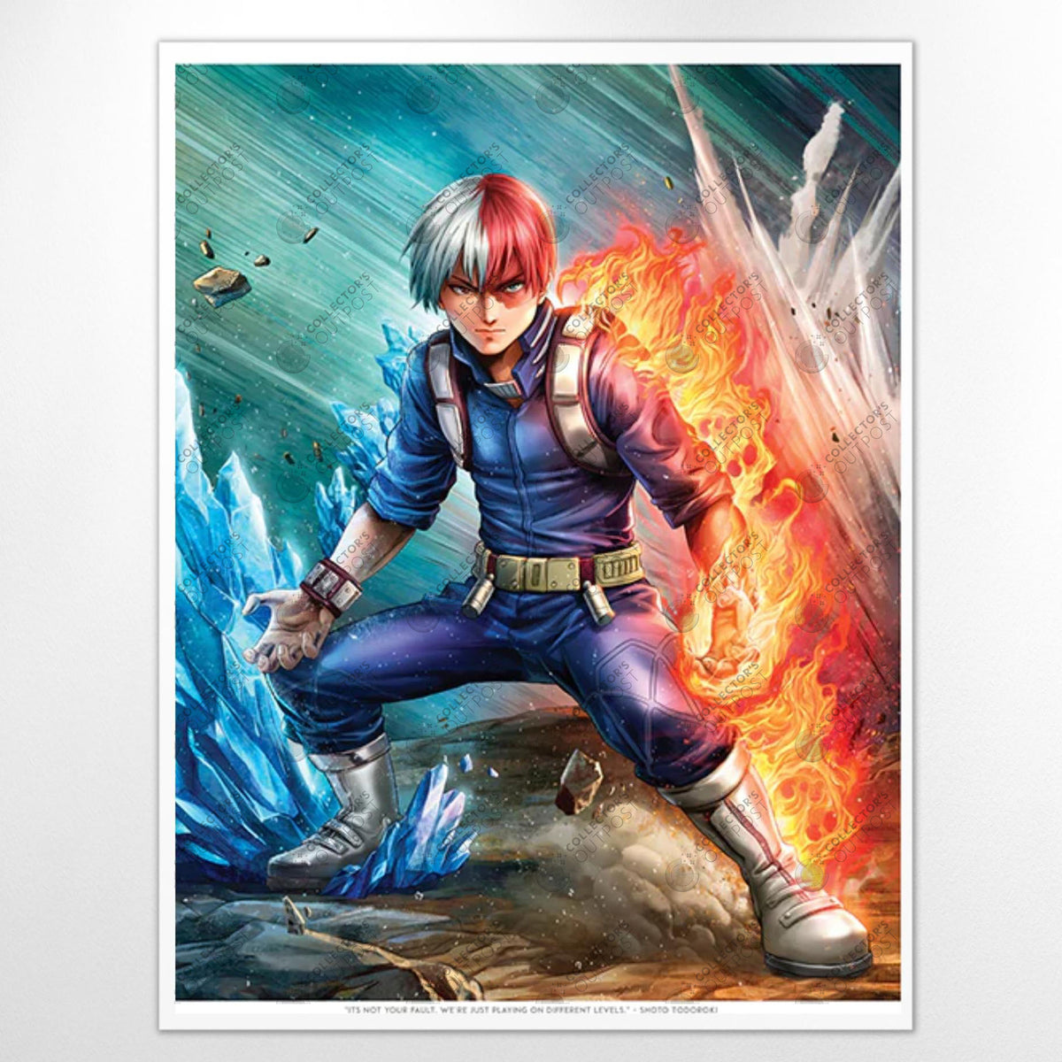 NYCC 8x10 Art Prints Signed by Dominic Glover good - MHA Deku Bakugo Todoroki