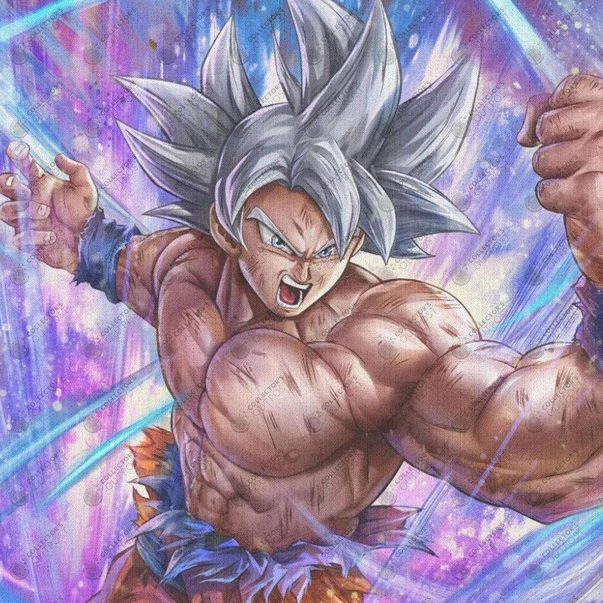 Hey, here's the commission artwork of Goku Mastered Ultra Instinct