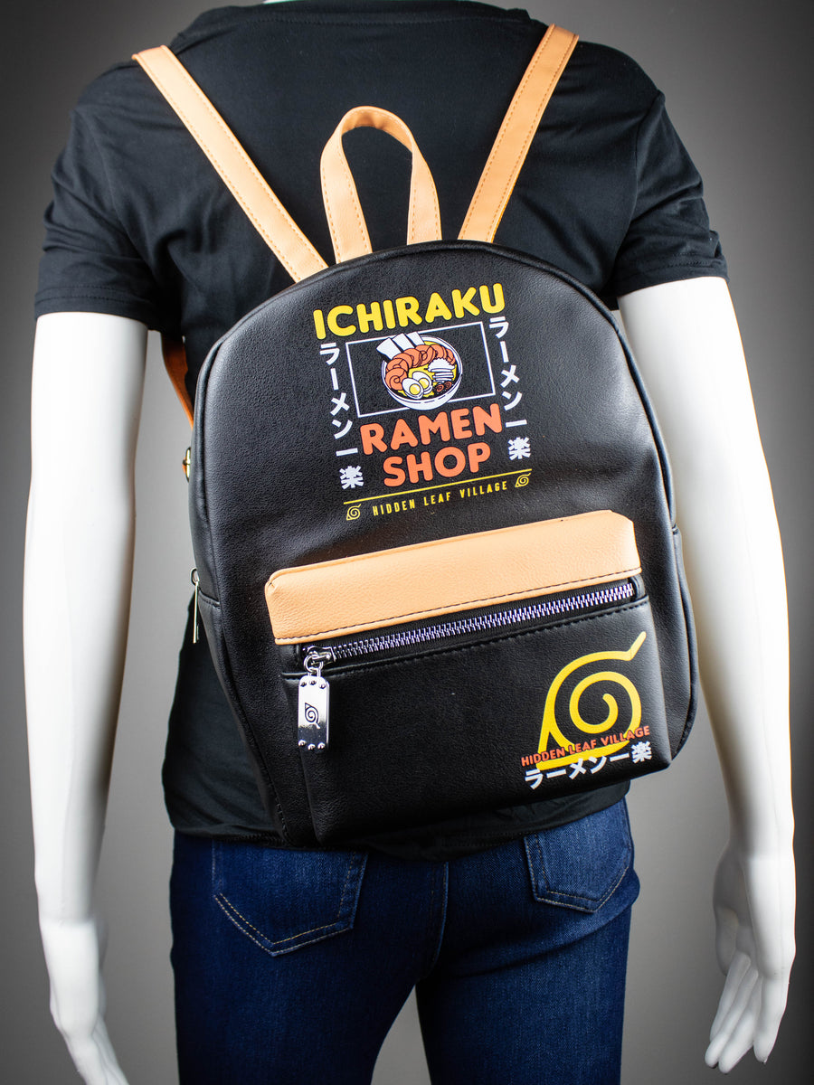 Naruto Shippuden Ichiraku Ramen Shop 11 Mini Backpack / Black Bag