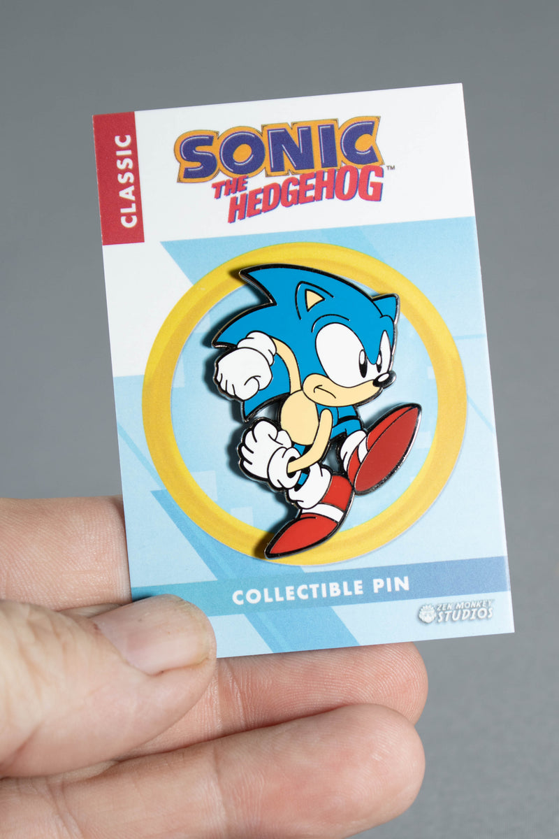 Speedy Sonic: Classic Sonic The Hedgehog Collectible Pin