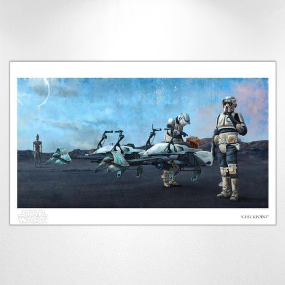 Checkpoint (Star Wars: The Mandalorian) Premium Art Print