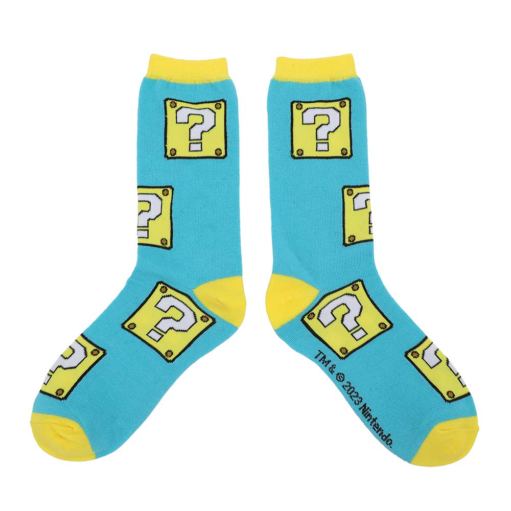 Super Mario Icons Women's 5 Pair Crew Socks