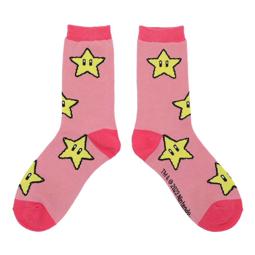 Super Mario Icons Women's 5 Pair Crew Socks