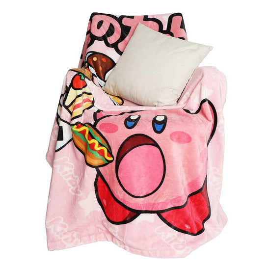 Kirby Double Sided Fleece Throw Blanket