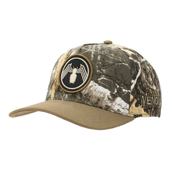 Marvel Venom Camo 3D Embroidered Curved Bill Snapback