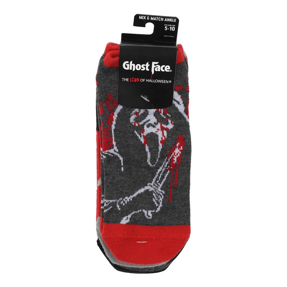 Scream Ghost Face 5 Pack Crew Socks