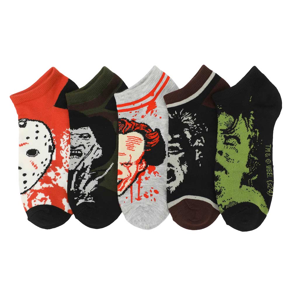 Horror Women's 5 Pair Ankle Socks