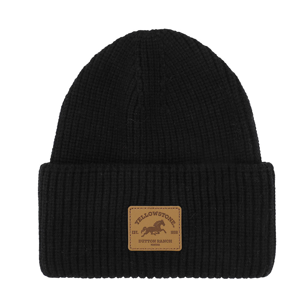 Yellowstone Dutton Ranch Logo Tall Cuff Beanie