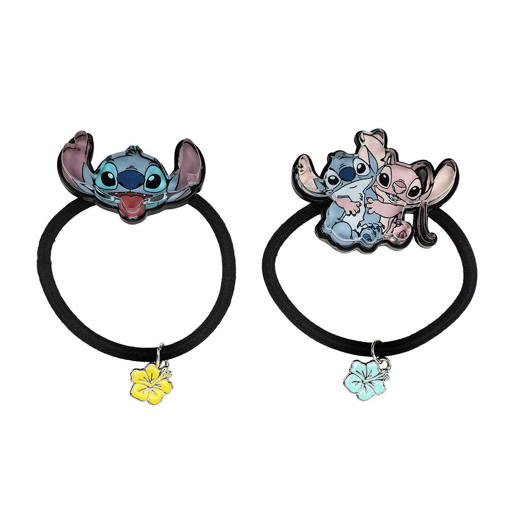 Disney Lilo & Angel Resin Ponytail Holder 2 Pack