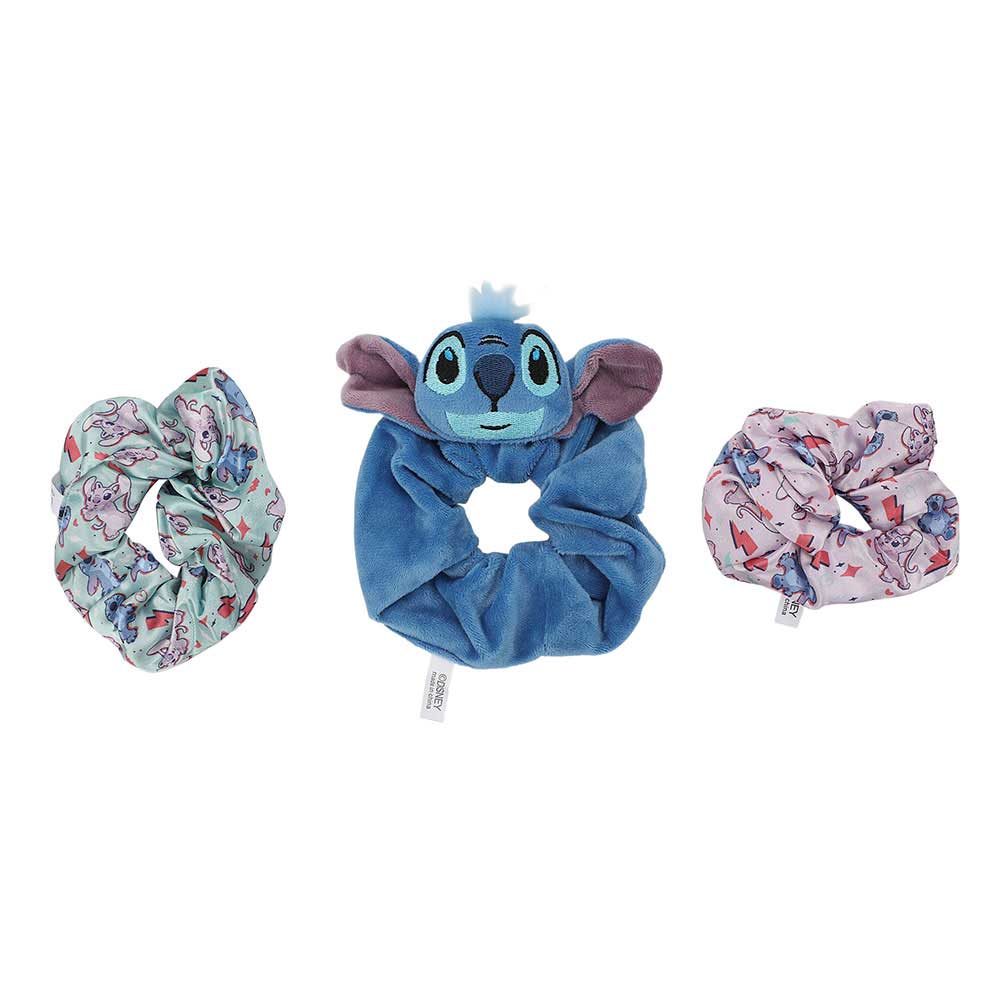 Disney Stitch 3 Pack 3D Plush Scrunchies