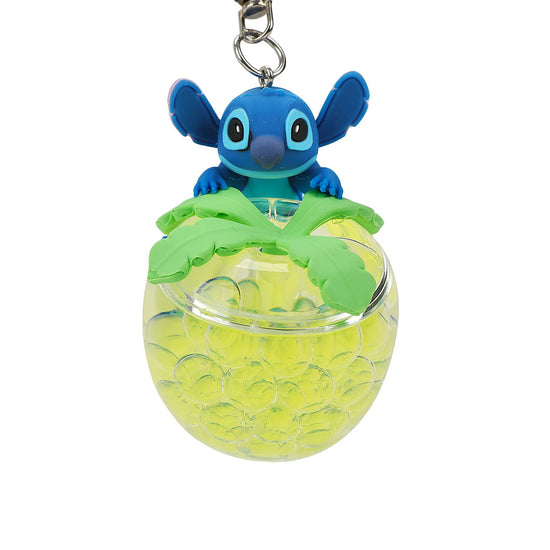 Disney Stitch Squishy Pineapple Wristlet Keychain