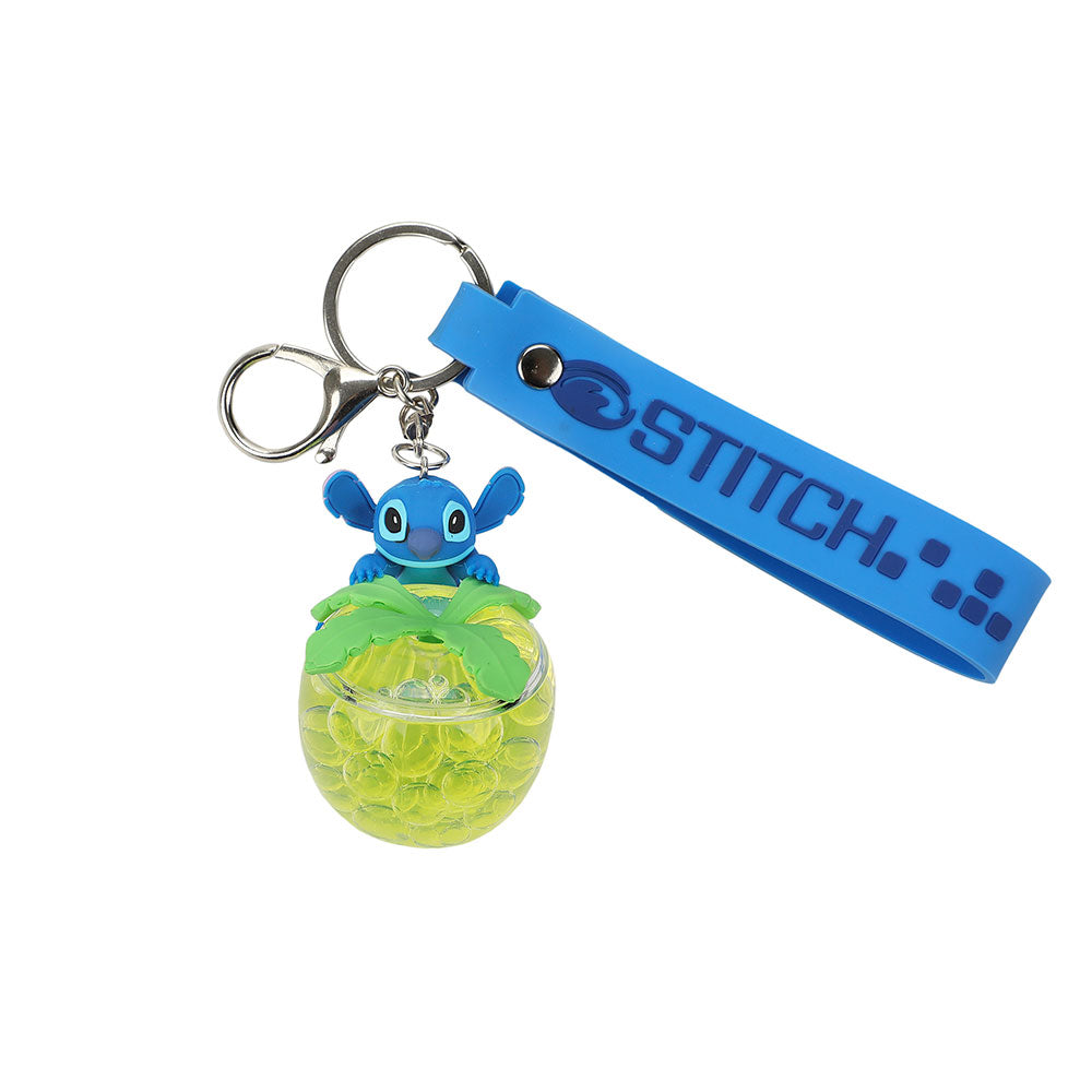 Disney Stitch Squishy Pineapple Wristlet Keychain