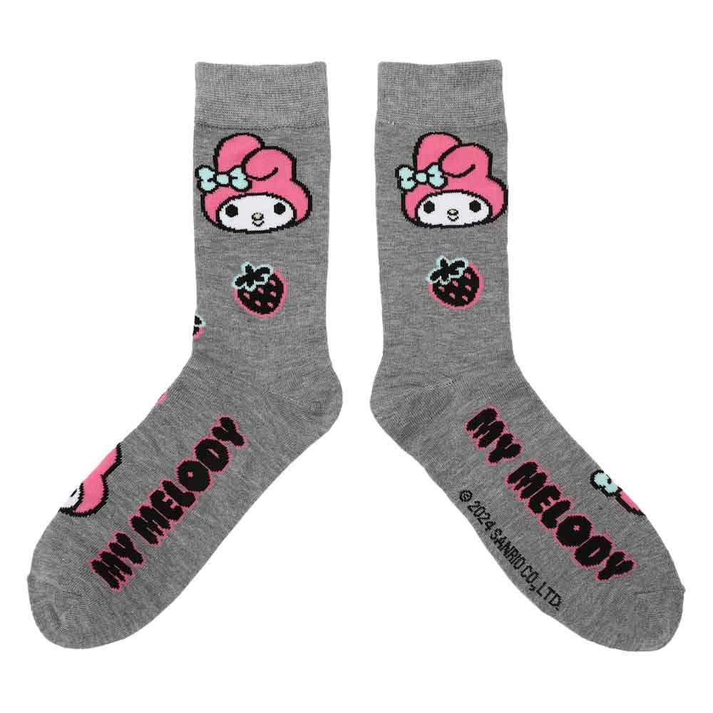 Sanrio Hello Kitty & Friends Mixed Character 5 Pair Crew Socks