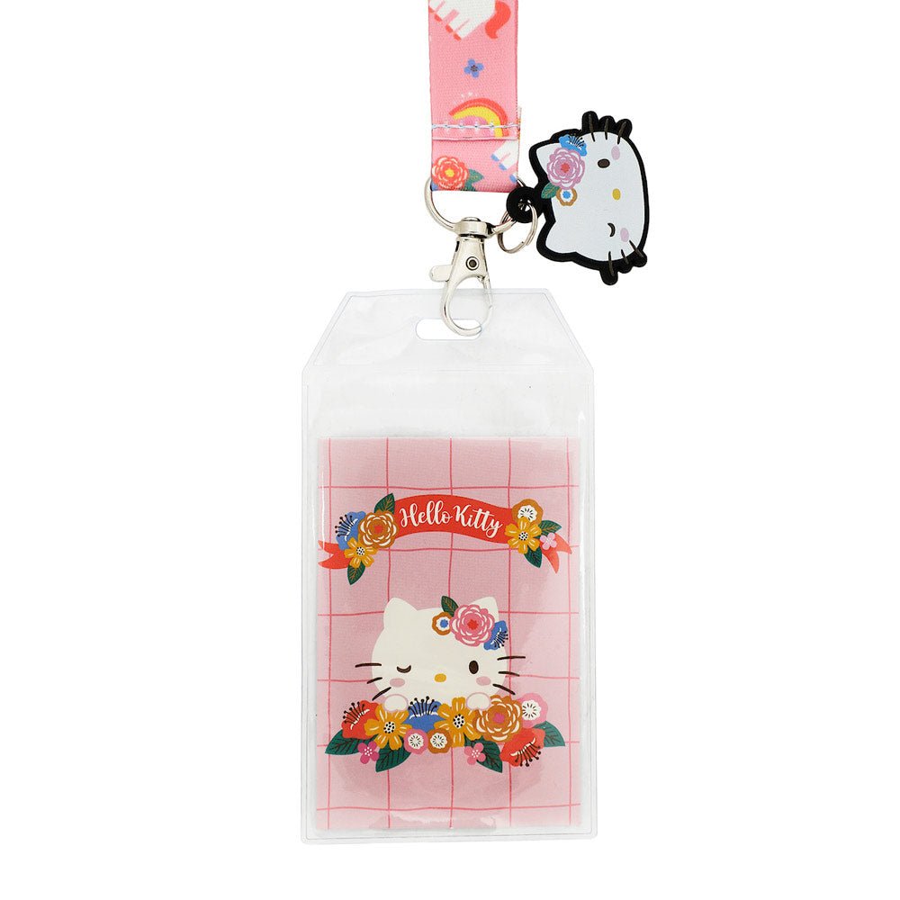 Hello Kitty Flowers Lanyard