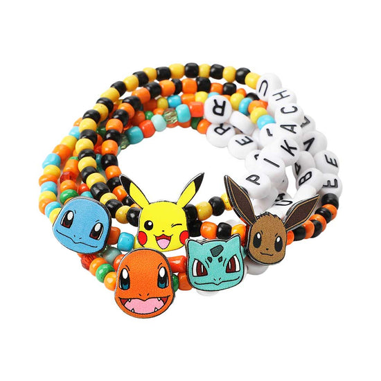 Pokemon 5 pc Tradesies Friendship Bracelet Set