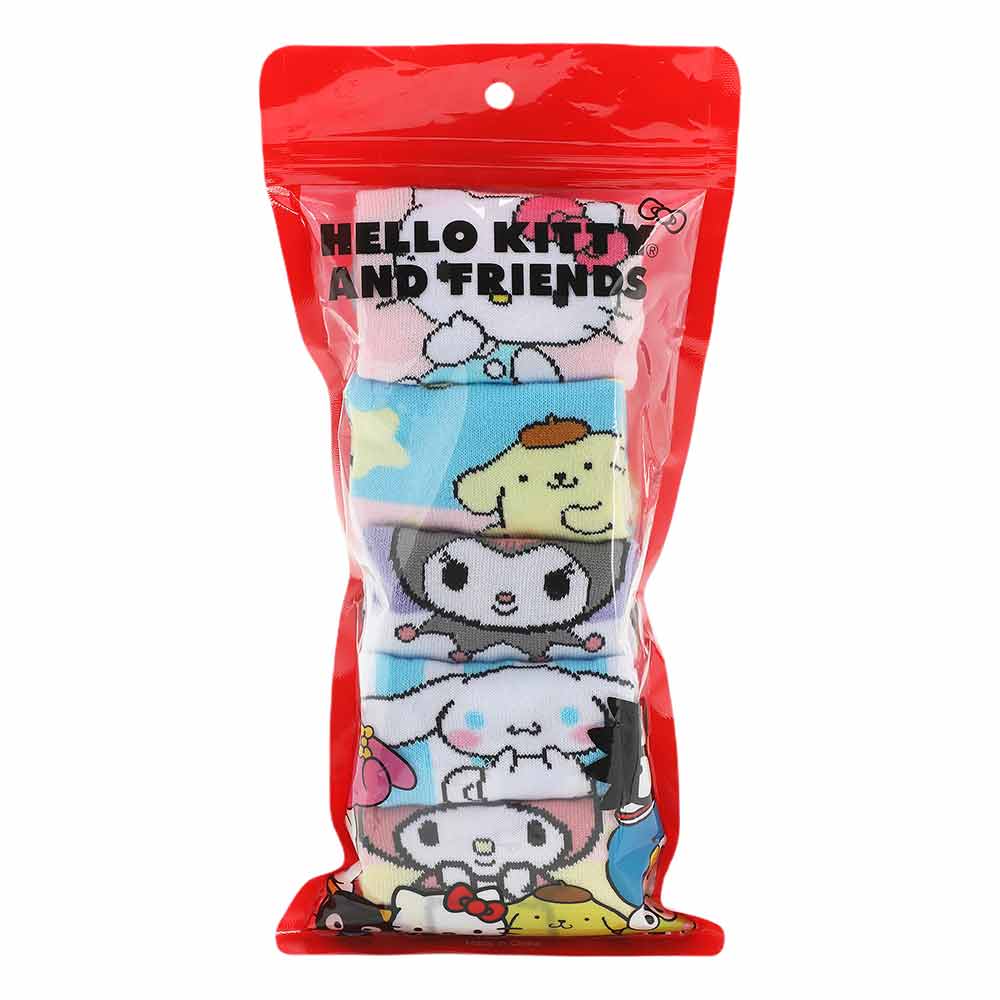 Hello Kitty & Friends Pastel 5 Pair Ankle Socks