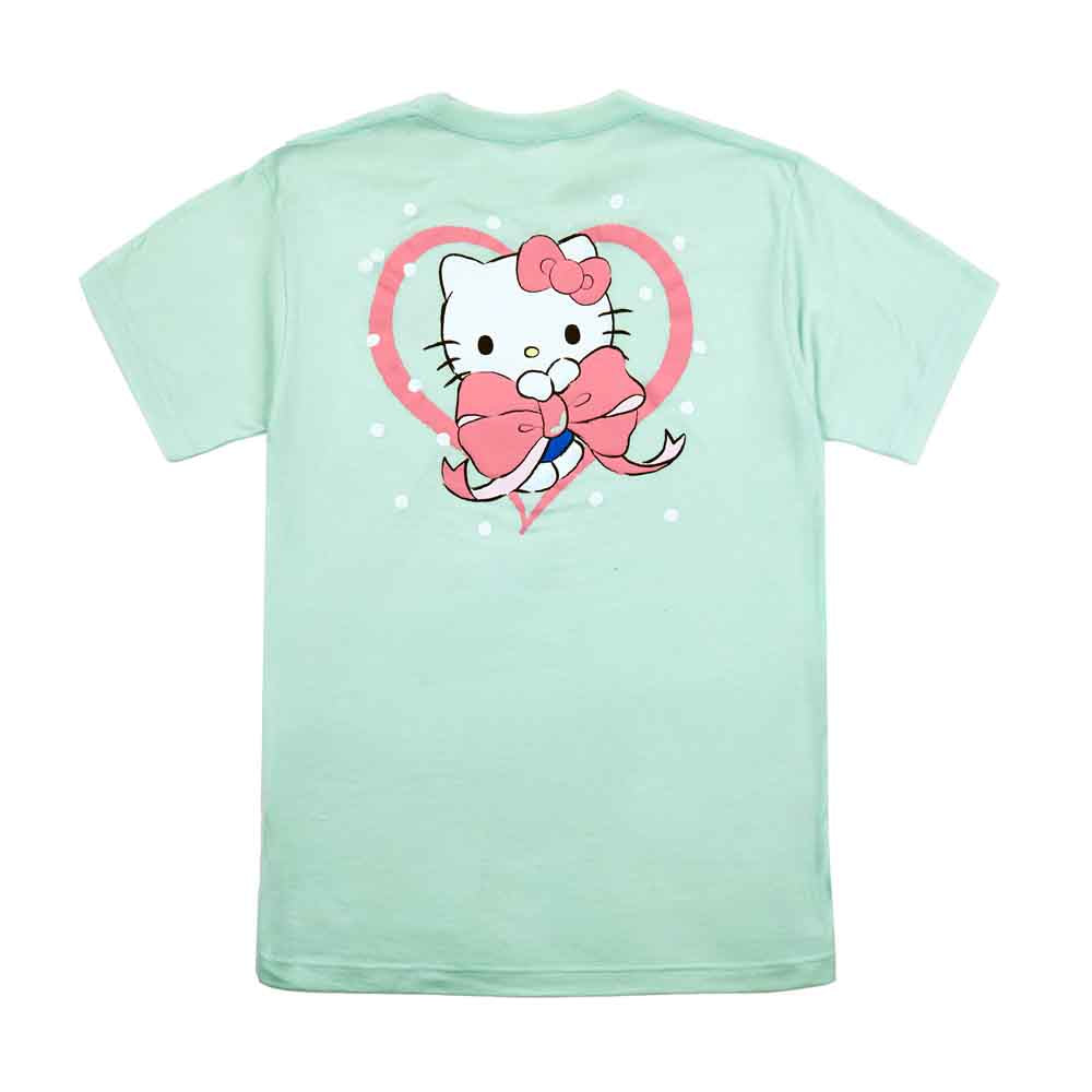 Sanrio Hello Kitty Heart Ribbon Front and Back Graphic Tee