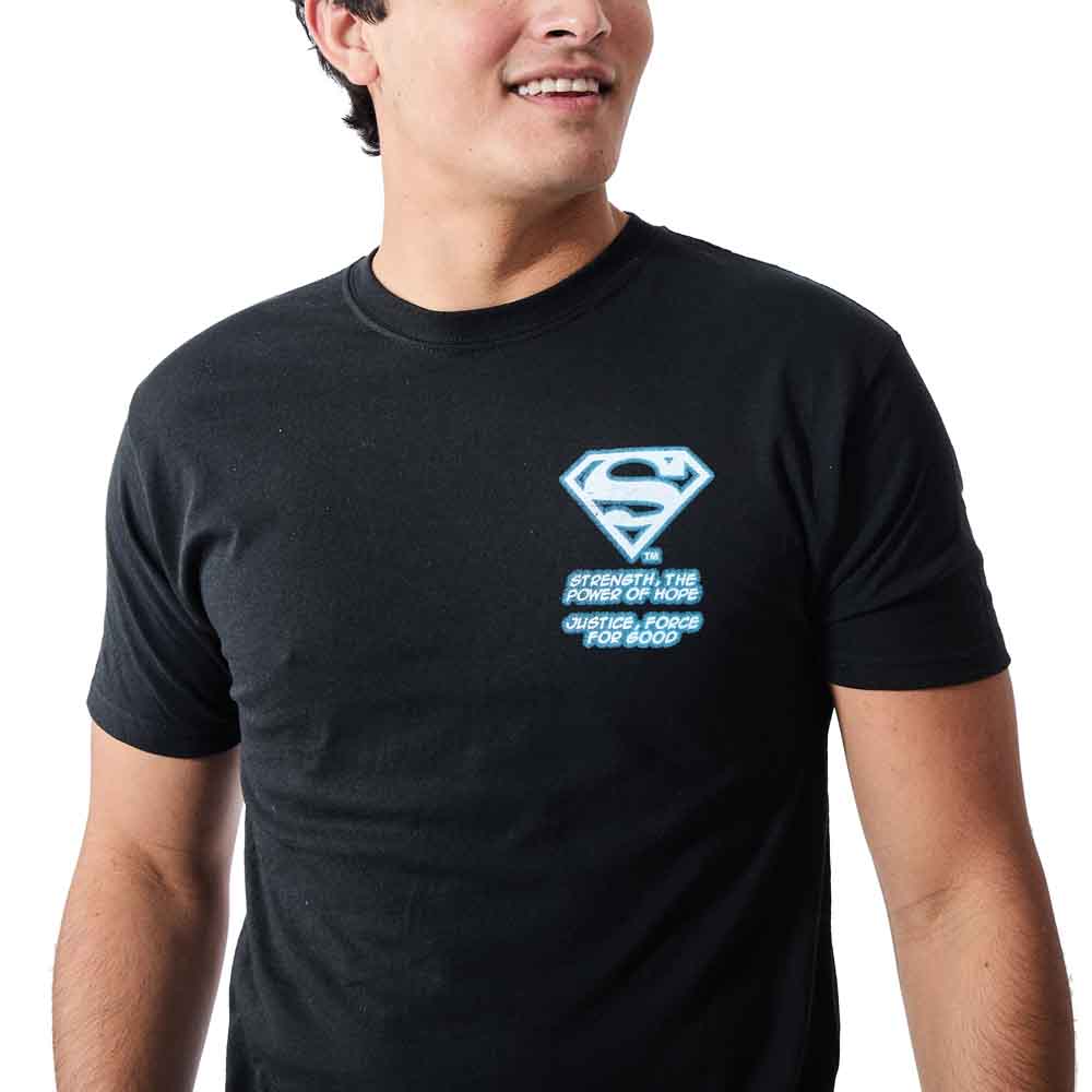 DC Comics Superman Strength Front & Back Graphic Tee