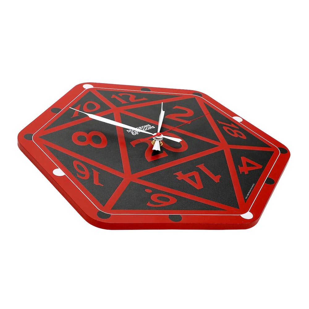 Dungeons & Dragons D20 Dice Shaped Wall Clock