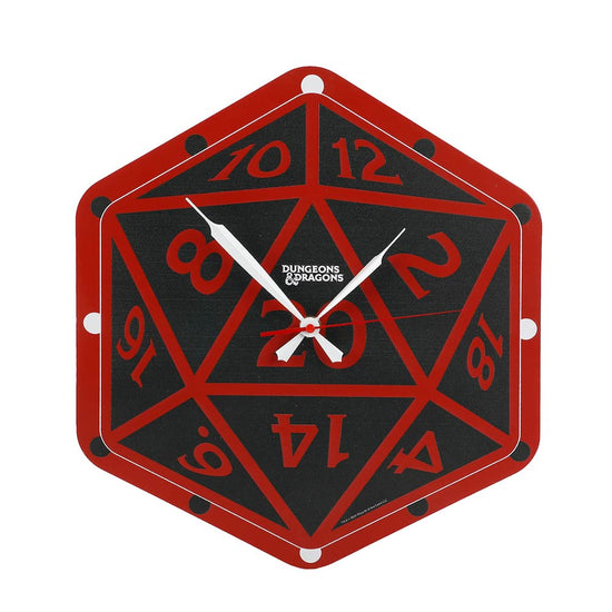 Dungeons & Dragons D20 Dice Shaped Wall Clock