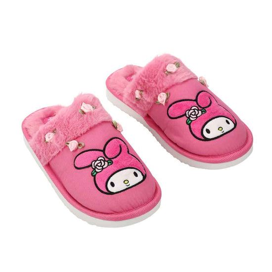 Sanrio My Melody Faux Fur Rose Women's Slippers