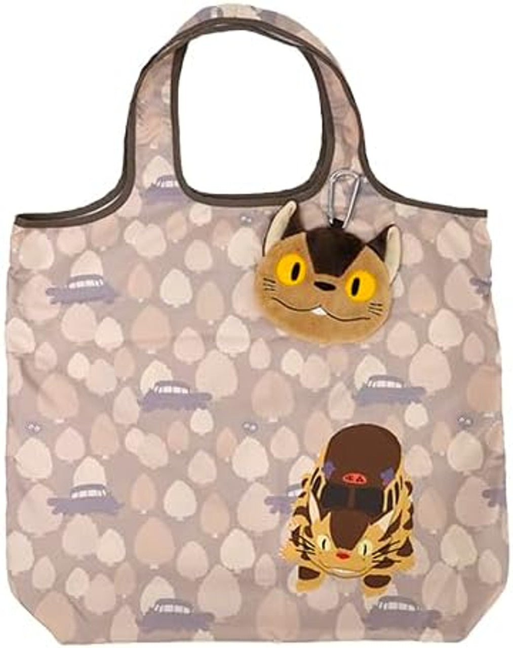 Studio Ghibli Catbus Head Plush Keychain and Reusable Tote Bag