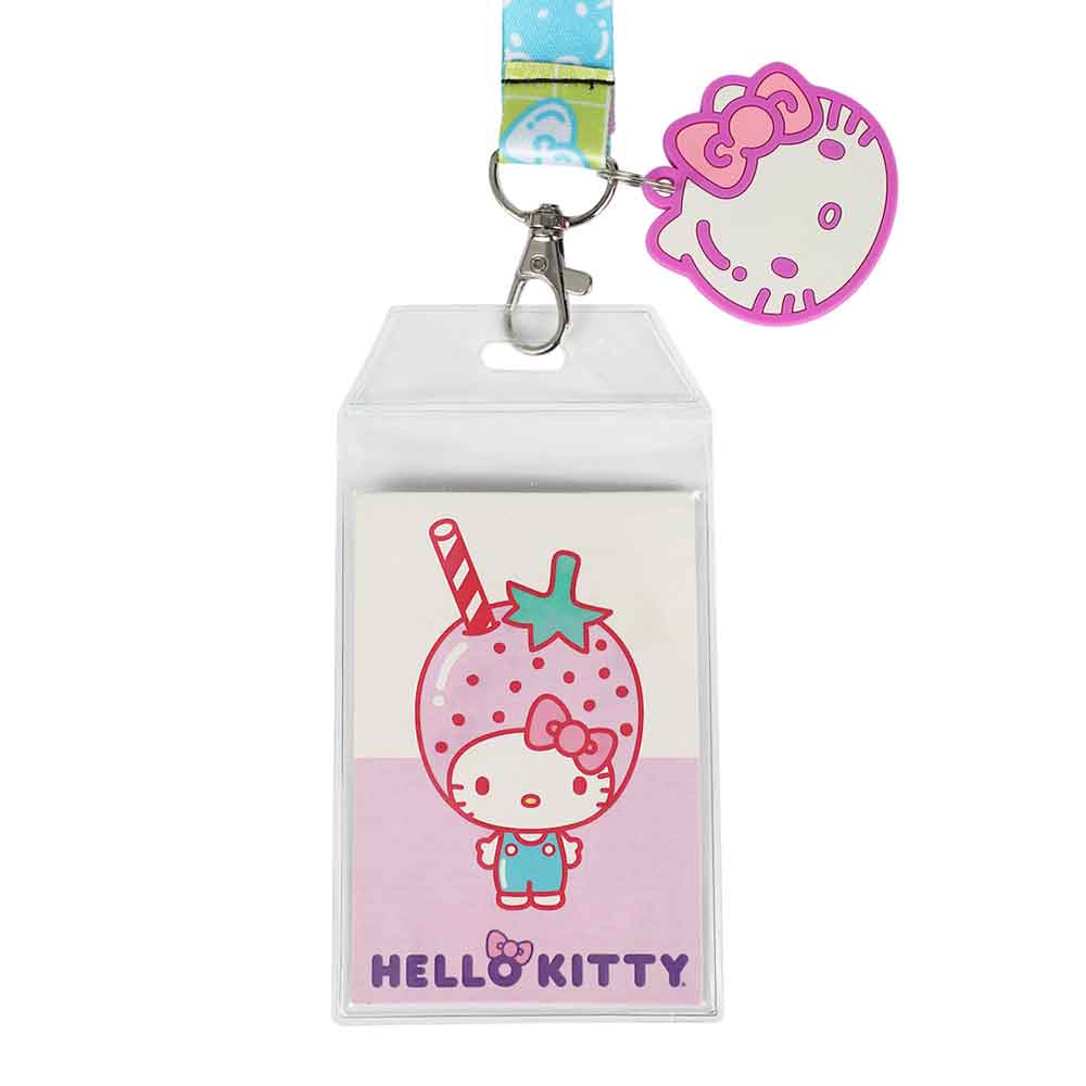 Hello Kitty Strawberry Milk Breakaway Lanyard