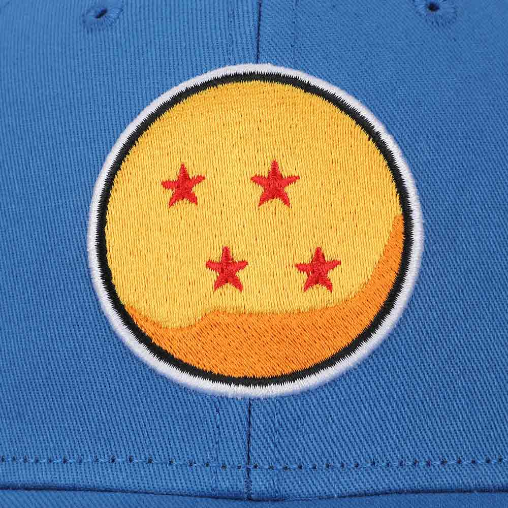 4-Star Dragon Ball Embroidered Curved Bill Snapback Hat