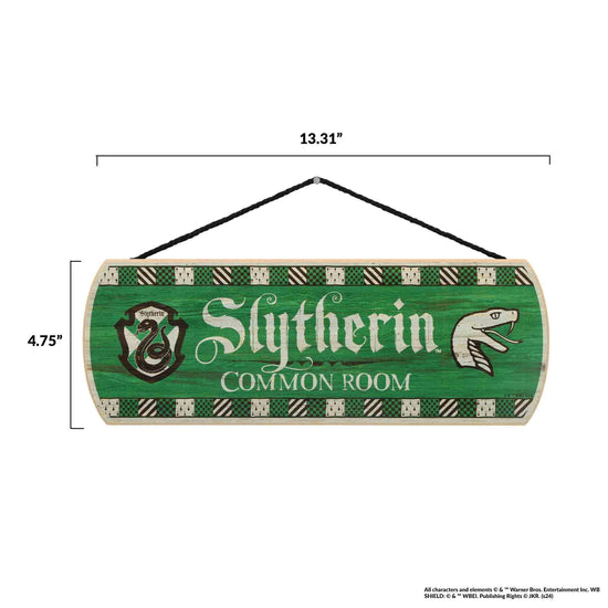 Harry Potter Slytherin Common Room Hanging Wooden Wall Sign