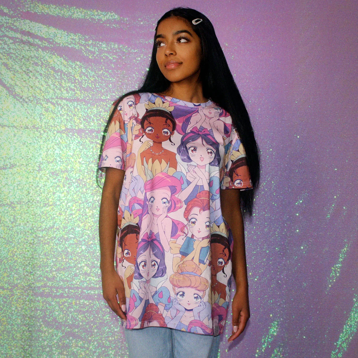 Anime Disney Princesses Unisex T-Shirt by Cakeworthy