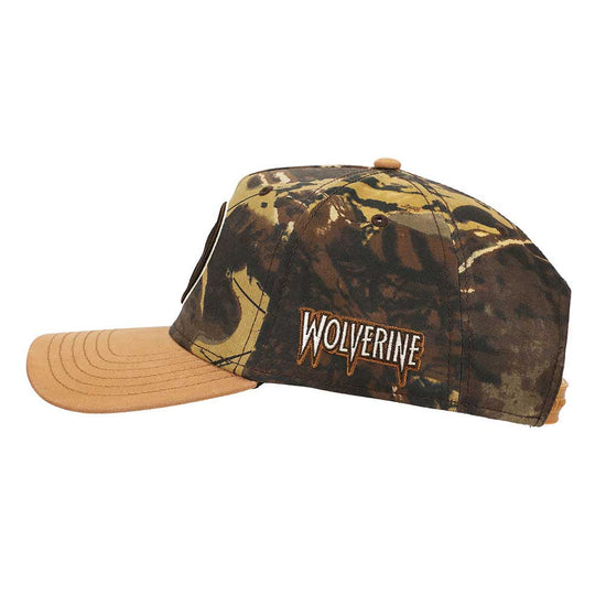 X-Men Wolverine Camo Curved Bill Marvel Snapback Hat