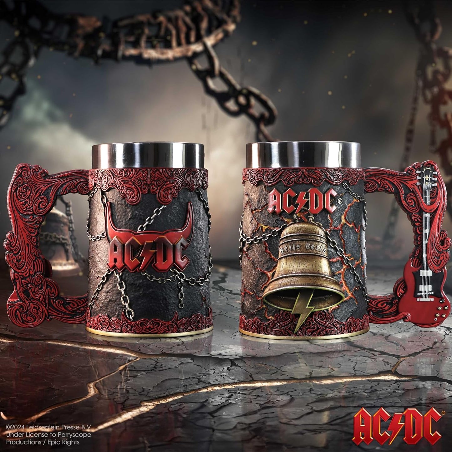 AC/DC Hells Bells Rock Sculpted Tankard by Nemesis Now