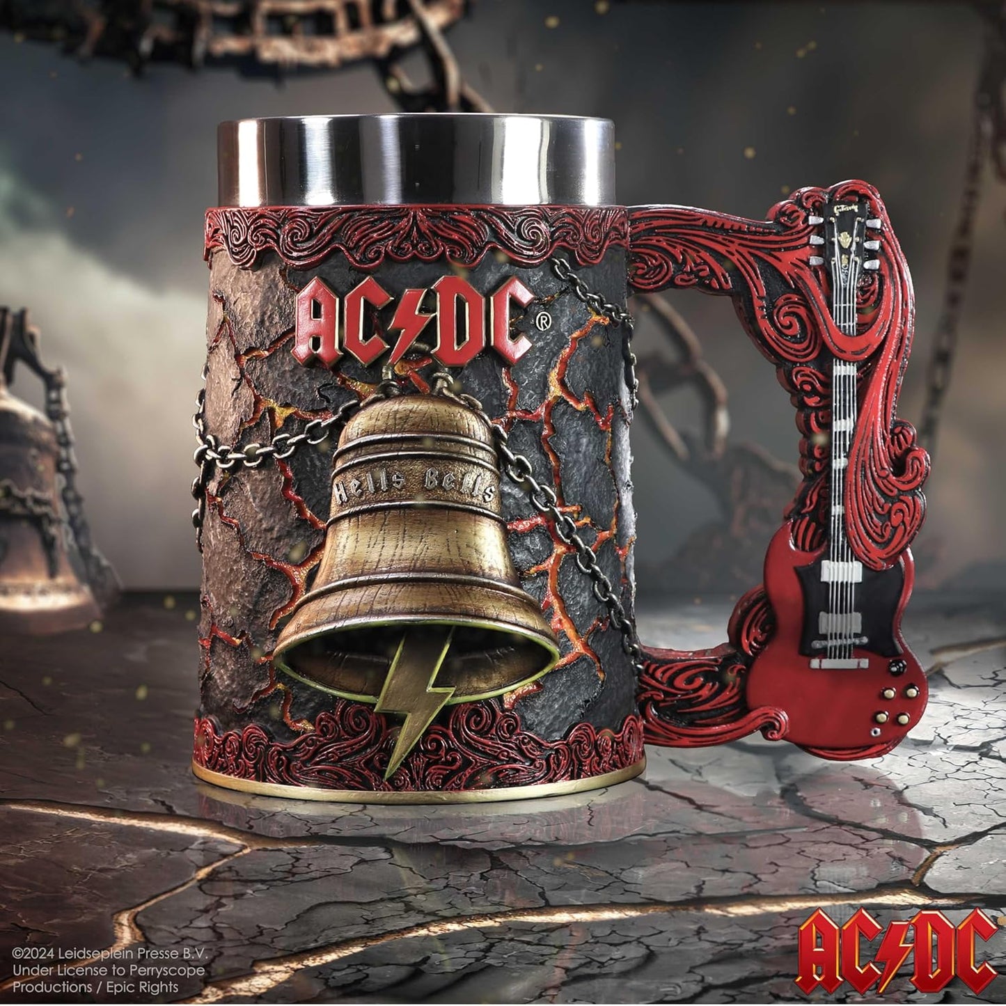 AC/DC Hells Bells Rock Sculpted Tankard by Nemesis Now