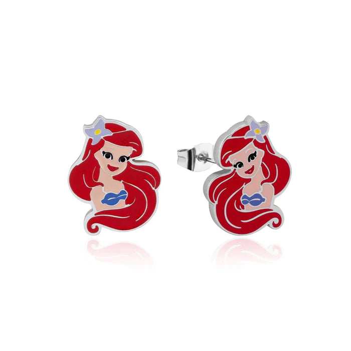 ECC The Little Mermaid Ariel Enamel Stud Earrings