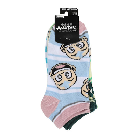 Avatar the Last Airbender Chibi 5-Pack Women's Ankle Socks