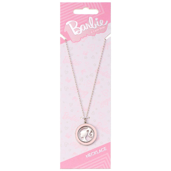Barbie Pink Silhouette Cutout Necklace