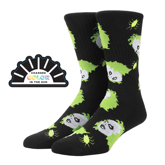 Beetlejuice Color-Changing Crew Socks