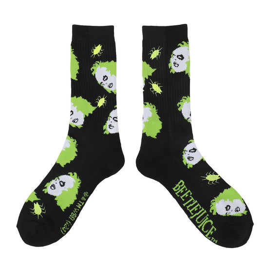 Beetlejuice Color-Changing Crew Socks