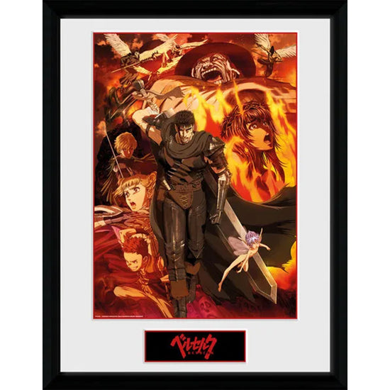 Berserk Full Cast Collage Framed 12x16 Art Print