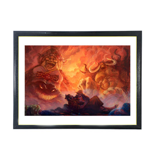 One Piece Luffy, Kaido, Big Mom, by Christopher Clark Art Print