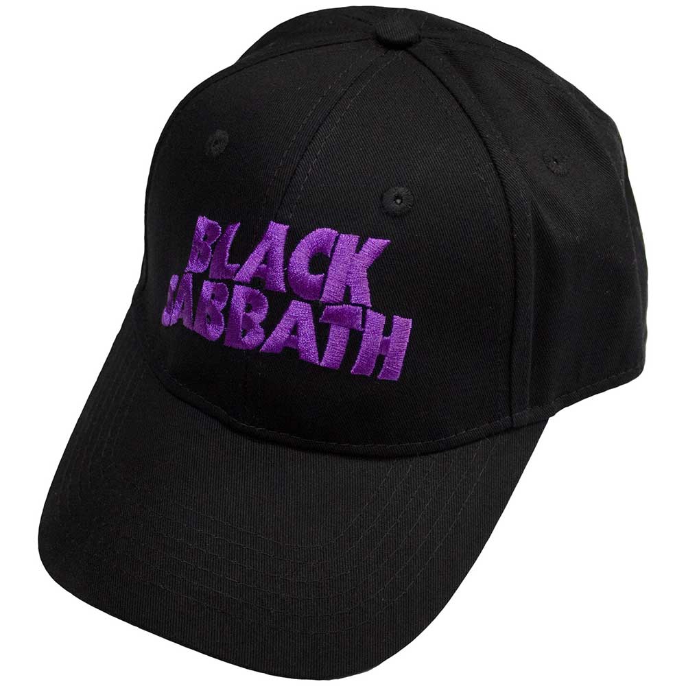 Black Sabbath Embroidered Purple Logo Baseball Cap