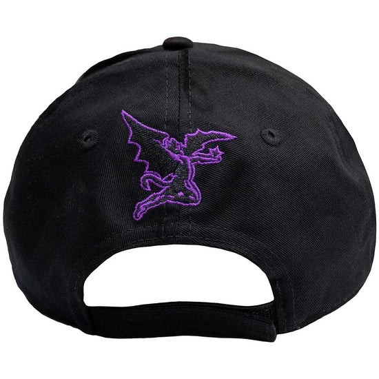 Black Sabbath Embroidered Purple Logo Baseball Cap