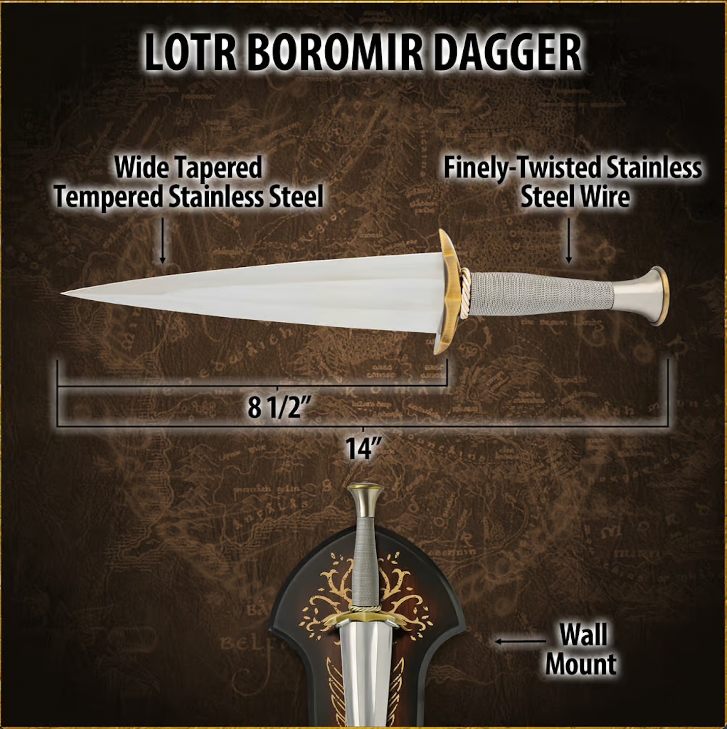 Lord of the Rings Dagger of Boromir by United Cutlery