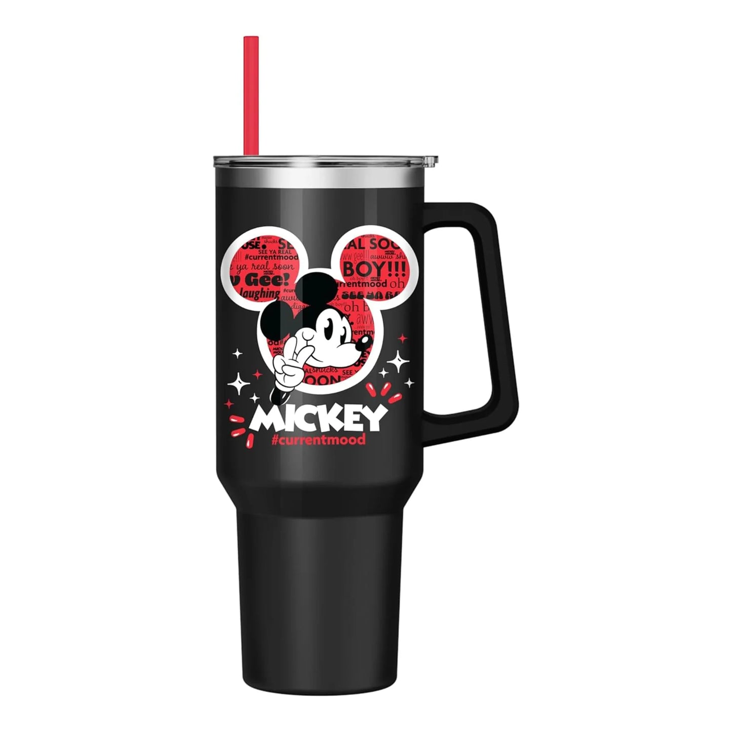 Disney Classic Mickey Mouse “#currentmood” Stainless Steel Tumbler