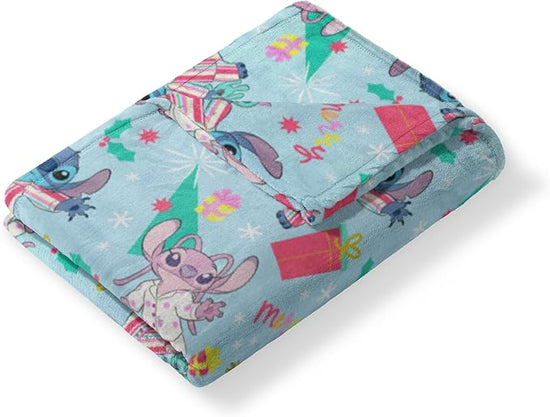 Disney Holiday Stitch Plush and Blanket Set