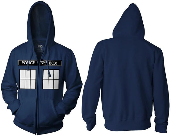 Doctor Who TARDIS Zip-Up Hoodie