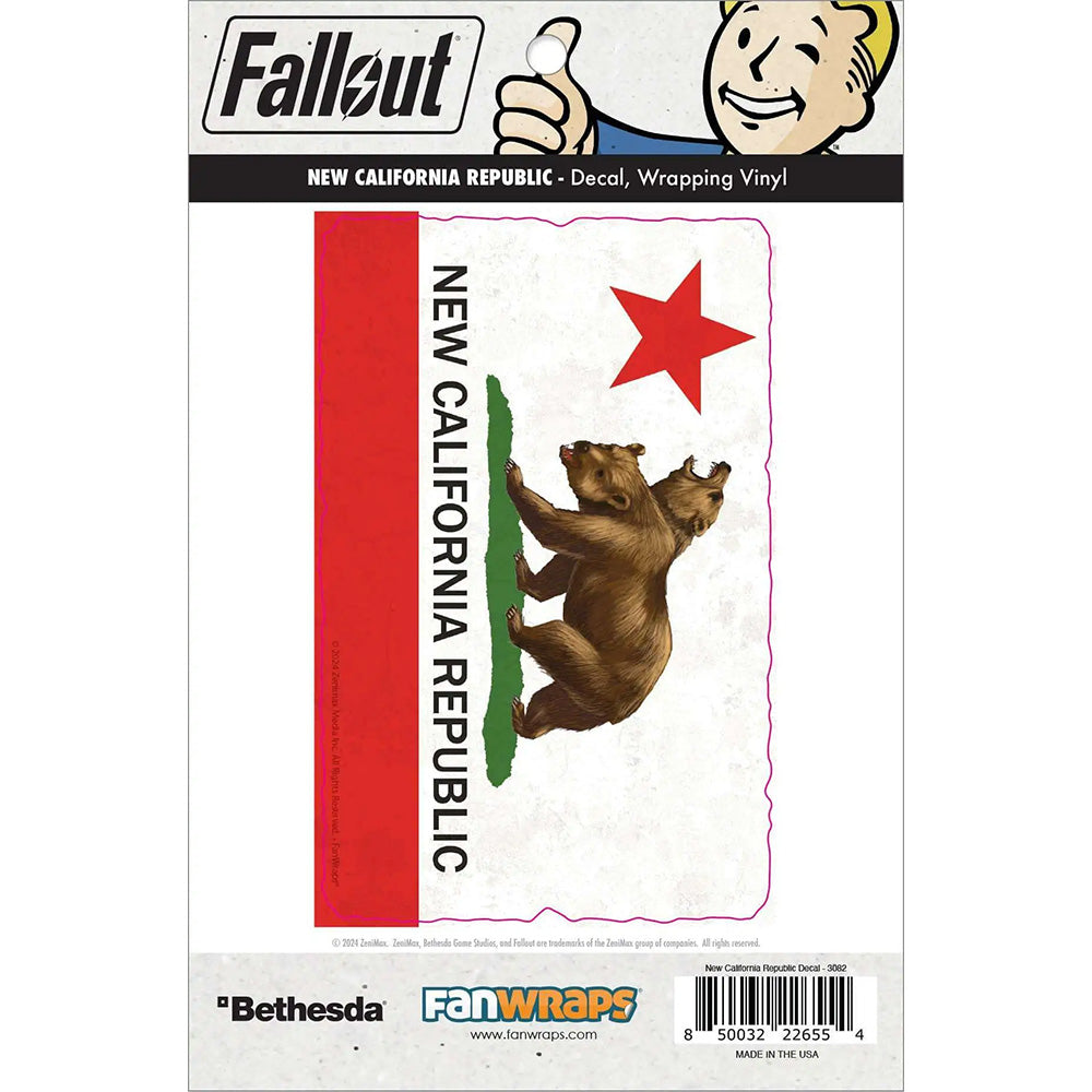 Fallout New California Republic Flag Vinyl Decal