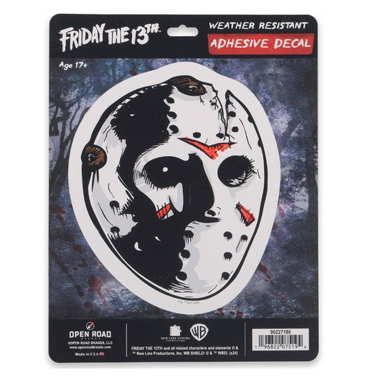 Friday the 13th Jason Mask Adhesive Vinyl Decal